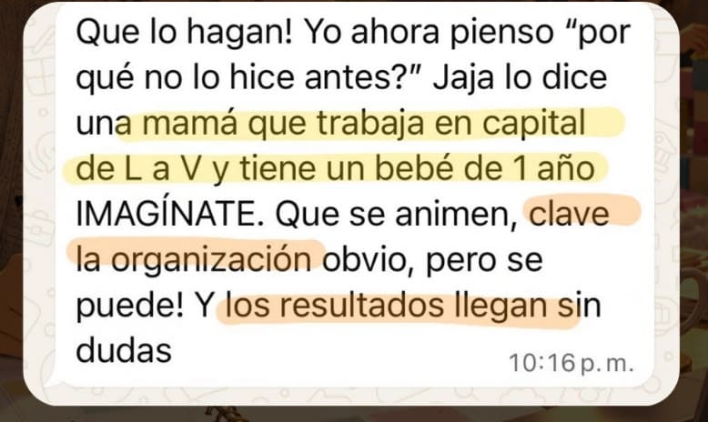 Testimonio 16 de una alumna de Only Elite Academy