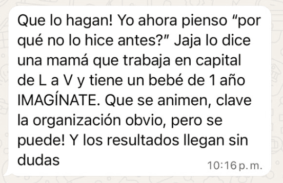 Testimonio 2 de una alumna de Only Elite Academy